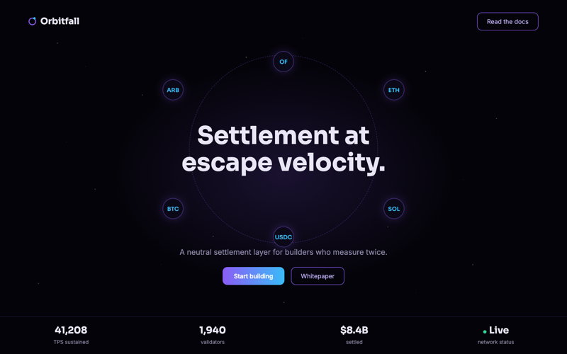Orbitfall — Web3 design preview